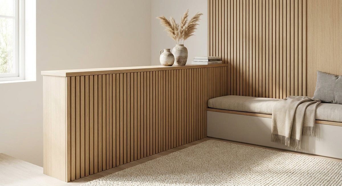 Wandpanelen voor een lage muur of bordestrap
