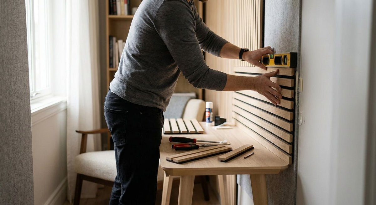 Hoe plaats je wandpanelen in kleine ruimte
