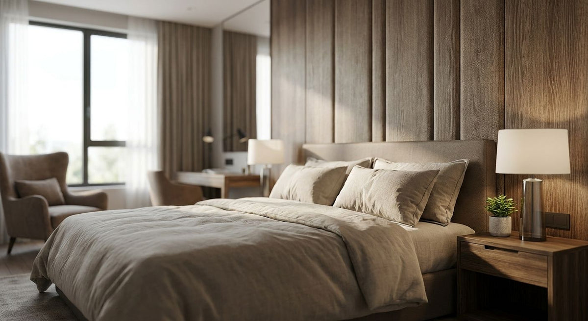 Wandpanelen hotelkamer: sfeer en functie