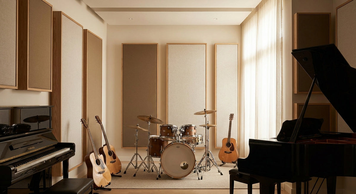 Beste akoestische panelen voor een muziekschool of oefenruimte