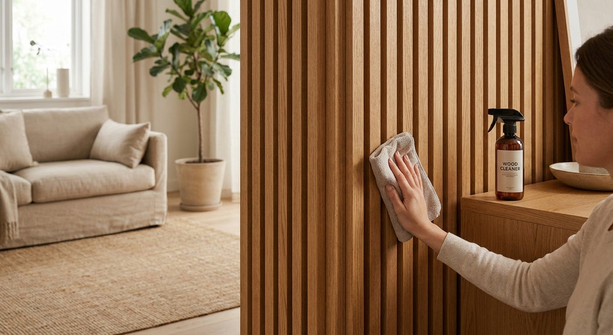 Houten wandpanelen schoonmaken zonder beschadiging