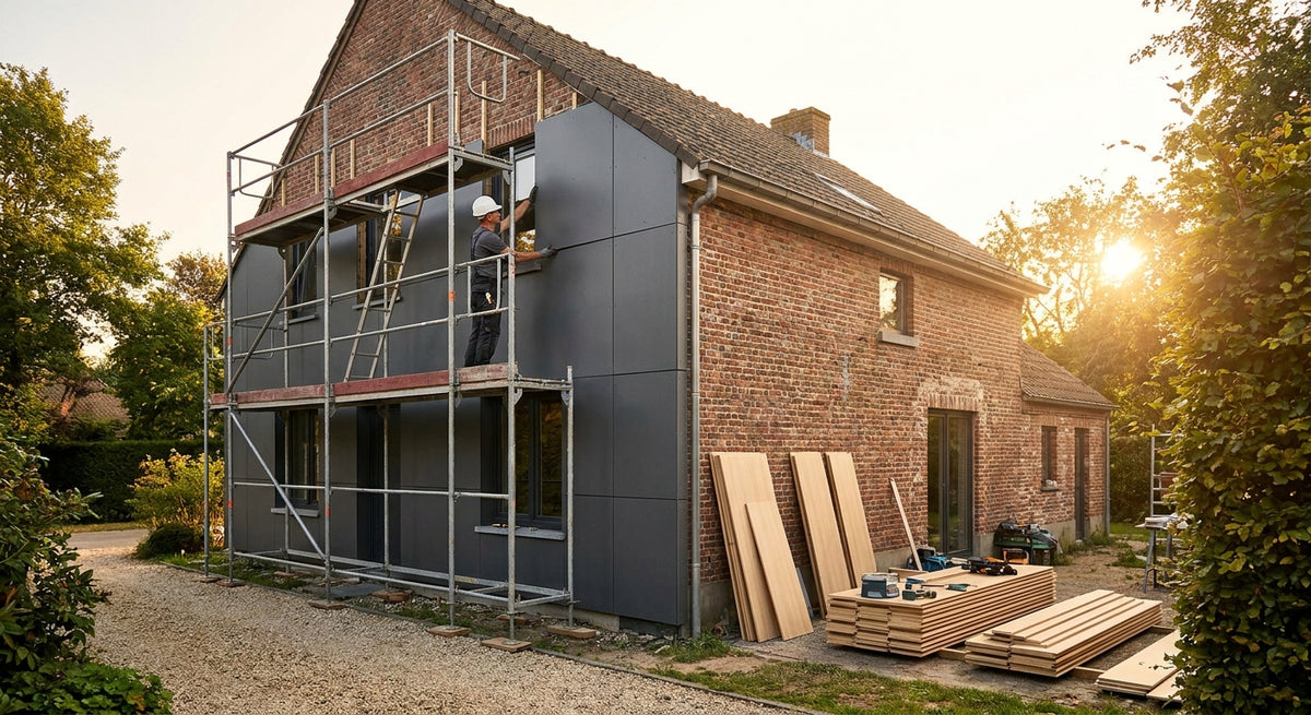 Gevelpanelen voor een bestaand woonhuis renoveren