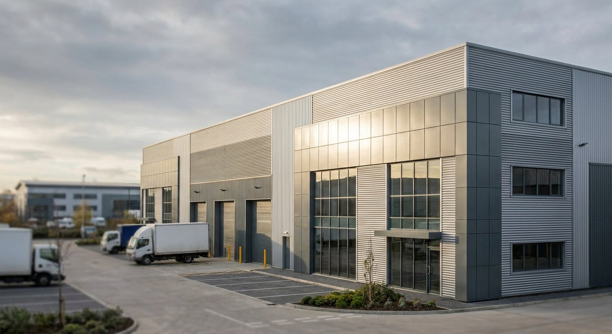 Aluminium gevelbekleding voor industriële bedrijfspanden