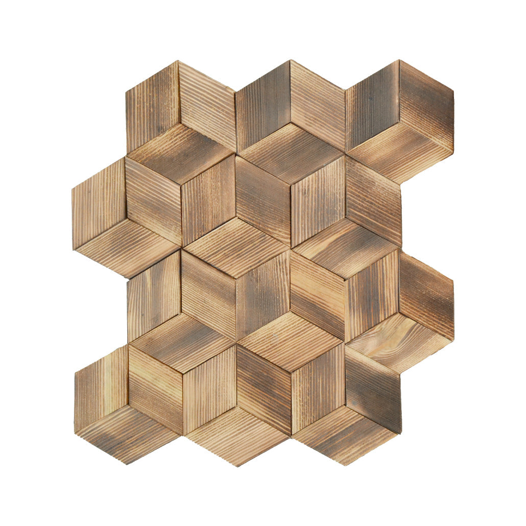 3D Houten Wandpaneel, Fresh Pine | 30×35 cm