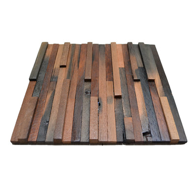 3D Houten Wandpaneel, Shipwood Compact | 30×30 cm