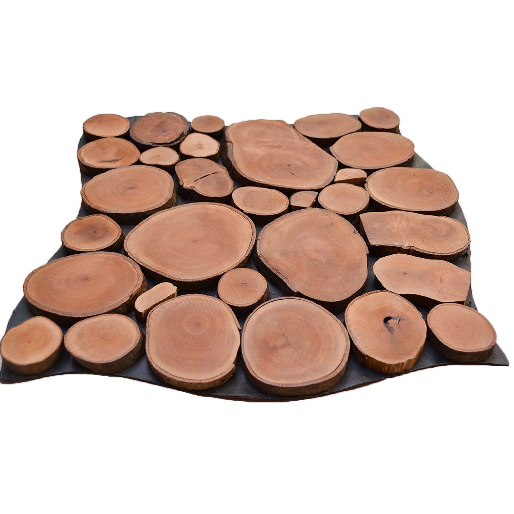 3D Houten Wandpaneel, Lychee | 30×30 cm