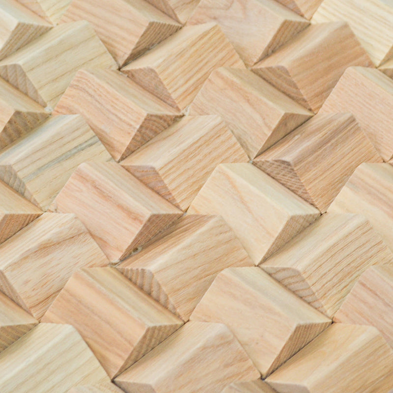 Houten Mozaïekpaneel | Ash | 30×30 cm | Hout | Tegel