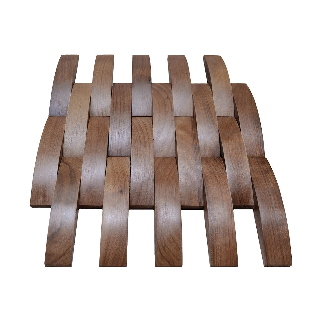 3D Houten Wandpaneel, Walnoot Deep Dusk | 30×30 cm