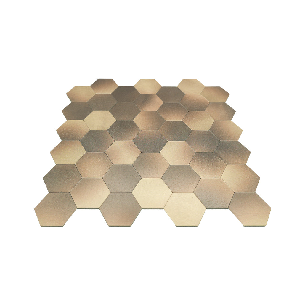 Zelfklevende mozaïektegel Hexagon Goud - productfoto 2