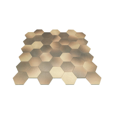 Zelfklevende mozaïektegel Hexagon Goud - productfoto 2