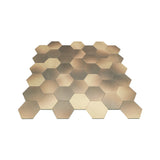 Zelfklevend Mozaïekpaneel | Hexagon Goud | 28,8×29,2 cm | Metaal