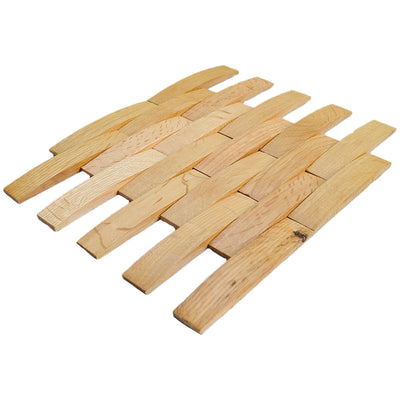 3D Houten Wandpaneel, Eiken Licht | 30×30 cm