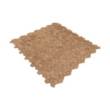 Zelfklevende Mozaïektegels Metaal | Pentagon 3D Zalm | 28,2×28,2 cm | Keuken, Bad & WC