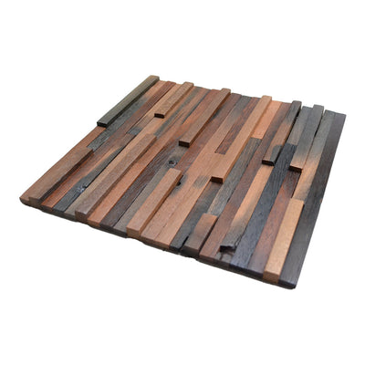 3D Houten Wandpaneel, Shipwood Compact | 30×30 cm