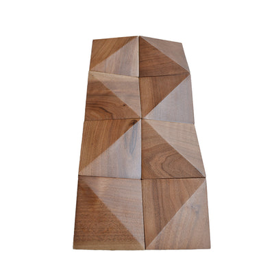3D Houten Wandpaneel, Slim Walnoot | 20×40 cm