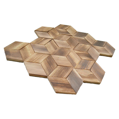 3D Houten Wandpaneel, Fresh Pine | 30×35 cm