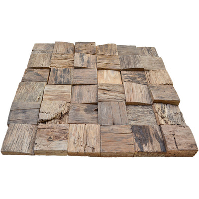 3D Houten Wandpaneel, Marine Shipwood | 30×30 cm