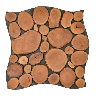3D Houten Wandpaneel, Lychee | 30×30 cm