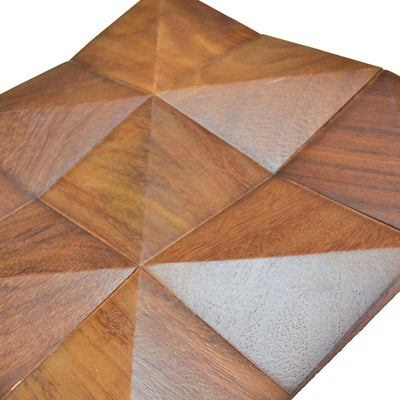 3D Houten Wandpaneel, Cumaru Deep | 30×30 cm