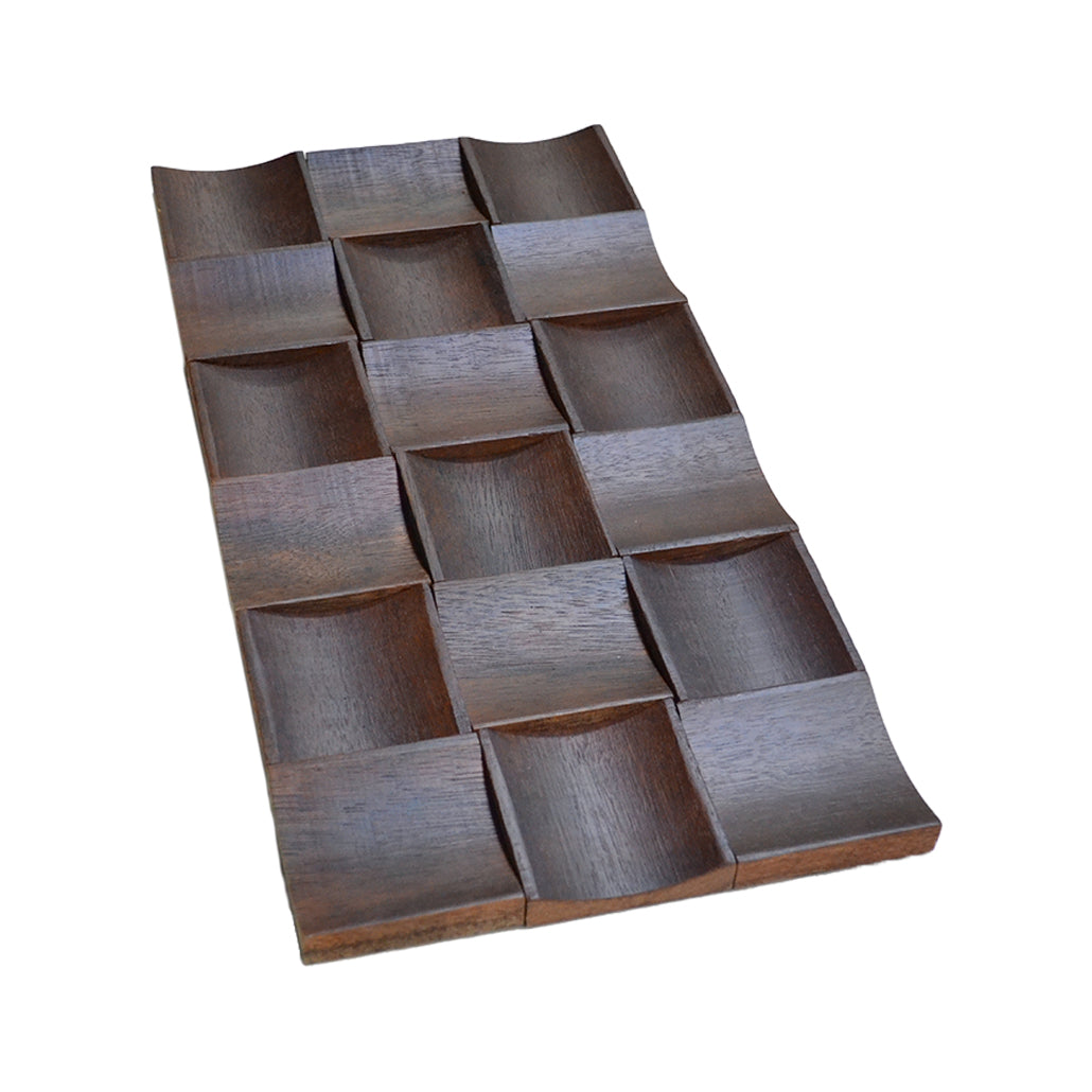 3D Houten Wandpaneel, Merbau XL | 30×60 cm