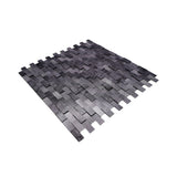 Steenstrip 3D Antraciet - productfoto glans 3