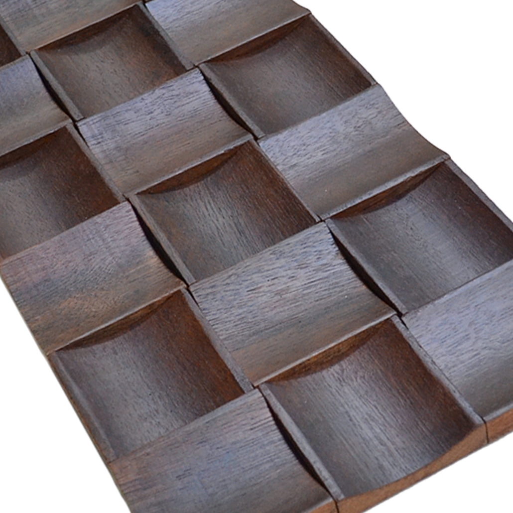 3D Houten Wandpaneel, Merbau XL | 30×60 cm