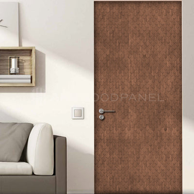 Decoratief houten wandpaneel Crimson - Smoked Brown Amerikaans notenhout 60x60 cm