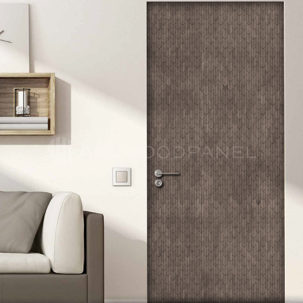 Decoratief houten wandpaneel Crimson - Pearl White Amerikaans notenhout 60x60 cm