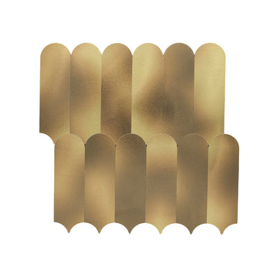 Zelfklevende Mozaïektegels Metaal Arch Goud 28,8×29,8 cm keukenachterwand
