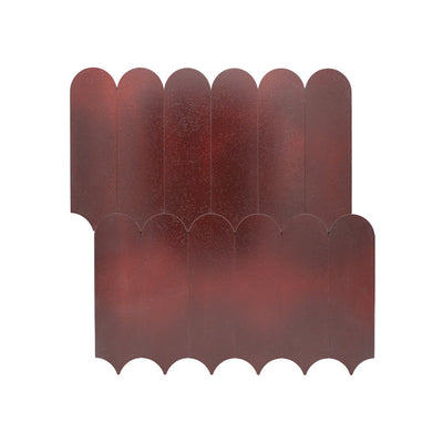 Zelfklevende Mozaïektegels Metaal Arch Bordeaux 28,8×29,8 cm keukenachterwand