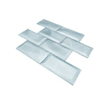 Zelfklevende Mozaïektegels Metaal | Subway 3D Blauw | 30,5×30,5 cm | Keuken, Bad & WC