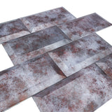 Zelfklevende Mozaïektegels Metaal | Subway 3D Grijs | 30,5×30,5 cm | Keuken, Bad & WC