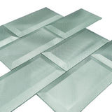 Zelfklevende Mozaïektegels Metaal | Subway 3D Pastelgroen | 30,5×30,5 cm | Keuken, Bad & WC