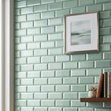 Zelfklevende Mozaïektegels Metaal | Subway 3D Pastelgroen | 30,5×30,5 cm | Keuken, Bad & WC