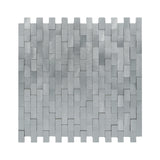Zelfklevende Mozaïektegels Metaal Steenstrip 3D Zilver 30×29,8 cm keukenachterwand