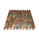 Zelfklevende Mozaïektegels Metaal | Steenstrip 3D Patina Koper | 30×29,8 cm | Keuken, Bad & WC