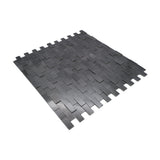 Zelfklevende Mozaïektegels Metaal | Steenstrip 3D Antraciet | 30×29,8 cm | Keuken, Bad & WC