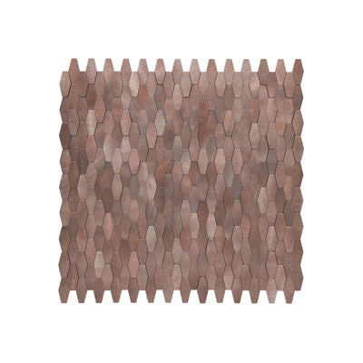 Zelfklevende Mozaïektegels Metaal Picket 3D Donkerkoper 31×30 cm keukenachterwand