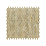Zelfklevend Mozaïekpaneel | Picket 3D Goud | 31×30 cm | Metaal