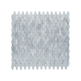 Zelfklevend Mozaïekpaneel | Picket 3D Zilver | 31×30 cm | Metaal