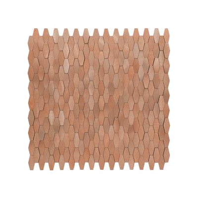 Zelfklevende Mozaïektegels Metaal Picket 3D Zalm 31×30 cm keukenachterwand