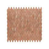 Zelfklevend Mozaïekpaneel | Picket 3D Zalm | 31×30 cm | Metaal