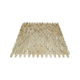 Zelfklevend Mozaïekpaneel | Picket 3D Goud | 31×30 cm | Metaal