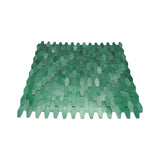 Zelfklevend Mozaïekpaneel | Picket 3D Donkergroen | 31×30 cm | Metaal