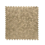 Zelfklevende Mozaïektegels Metaal Visschub Goud 28,8×29,8 cm keukenachterwand