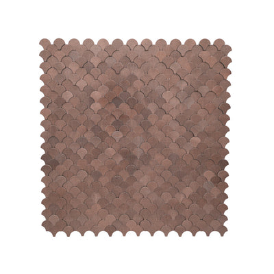 Zelfklevende Mozaïektegels Metaal Visschub Donkerkoper 28,8×29,8 cm keukenachterwand