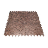Zelfklevende Mozaïektegels Metaal | Visschub Donkerkoper | 28,8×29,8 cm | Keuken, Bad & WC