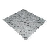 Zelfklevende Mozaïektegels Metaal | Visschub Zilver | 28,8×29,8 cm | Keuken, Bad & WC