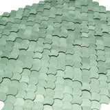Zelfklevende Mozaïektegels Metaal | Visschub Pastelgroen | 28,8×29,8 cm | Keuken, Bad & WC