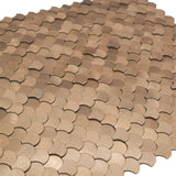 Zelfklevende Mozaïektegels Metaal | Visschub Koper | 28,8×29,8 cm | Keuken, Bad & WC